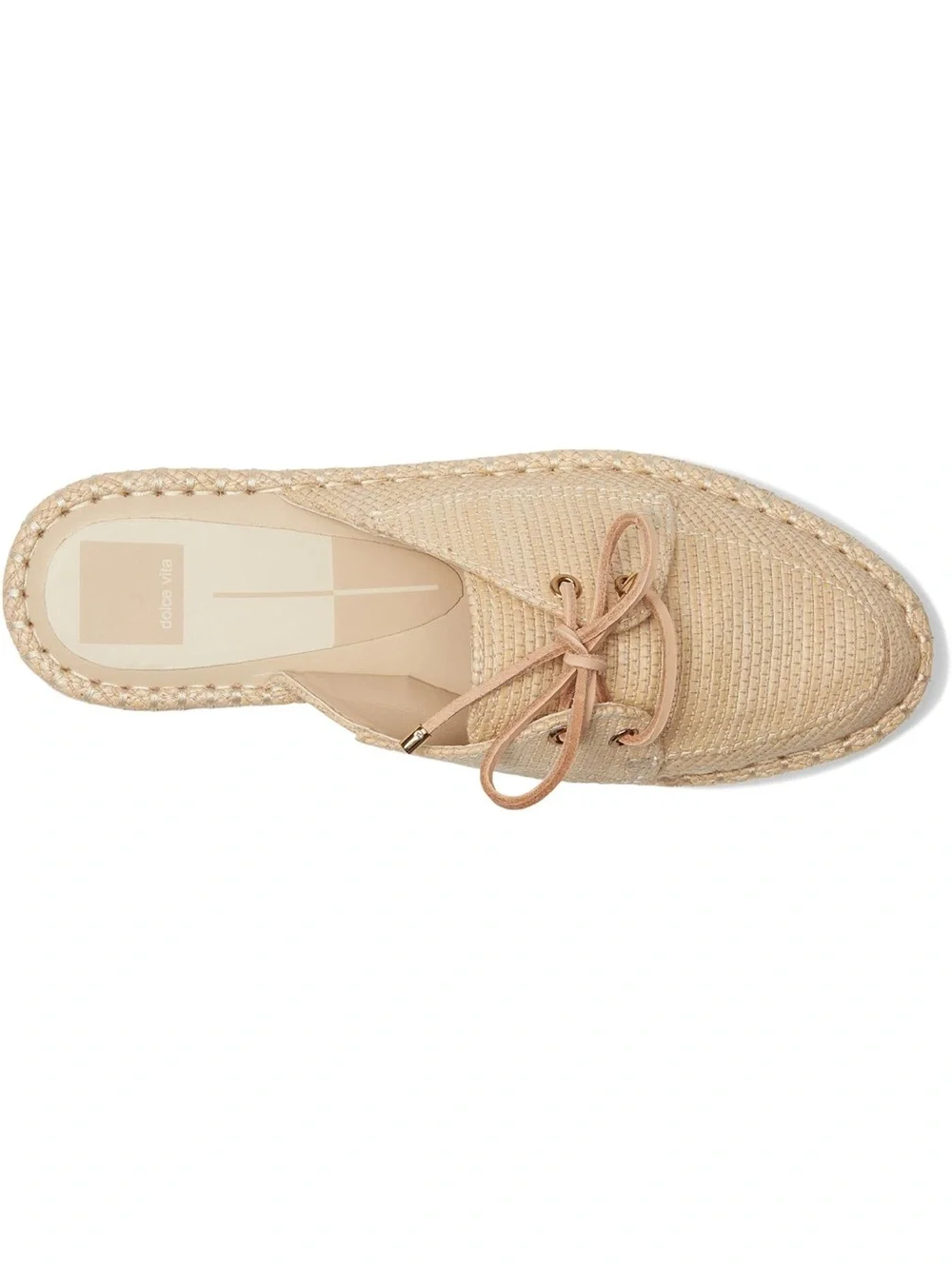 Dolce Vita Woven Espadrille Mule Loafers in Natural